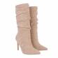 Damen High-Heel Stiefel - beige