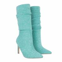 Damen High-Heel Stiefel - green