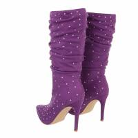 Damen High-Heel Stiefel - purple