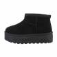 Damen Winterstiefeletten - allblack - 12 Paar