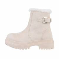 Damen Winterstiefeletten - beige