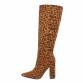 Damen High-Heel Stiefel - leopard