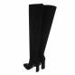 Damen Overknee-Stiefel - black