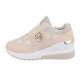 Damen Low-Sneakers - apricot - 12 Paar