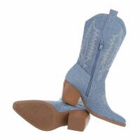 Damen Western- & Bikerboots - lblue