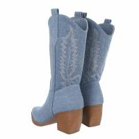 Damen Western- & Bikerboots - lblue