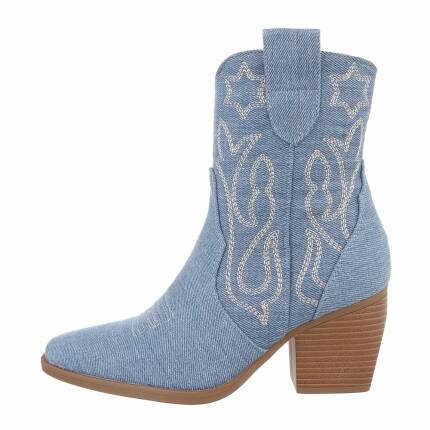 Damen Western- & Bikerboots - lblue