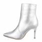 Damen High-Heel Stiefeletten - silver Gr. 36