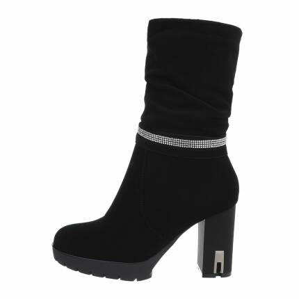 Damen High-Heel Stiefeletten - black Gr. 39