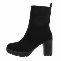 Damen High-Heel Stiefeletten - black