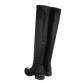 Damen Overknee-Stiefel - blackpu