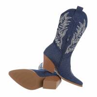 Damen Western- & Bikerboots - dblue