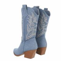 Damen Western- & Bikerboots - lblue