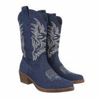 Damen Western- & Bikerboots - dblue