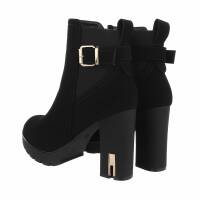 Damen High-Heel Stiefeletten - black