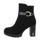 Damen High-Heel Stiefeletten - black