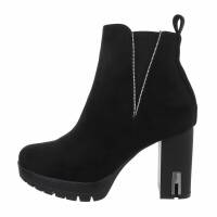 Damen High-Heel Stiefeletten - black