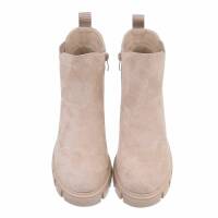 Damen Chelsea Boots - beigesuede