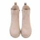 Damen Chelsea Boots - beigesuede