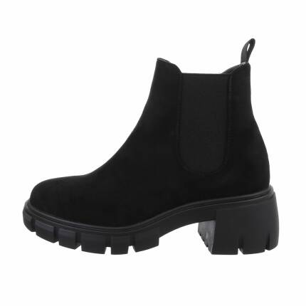 Damen Chelsea Boots - blacksuede