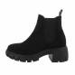 Damen Chelsea Boots - blacksuede Gr. 39