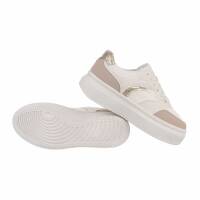 Damen Low-Sneakers - beige