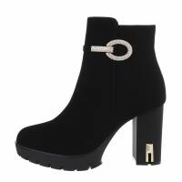 Damen High-Heel Stiefeletten - black Gr. 37