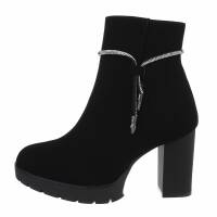 Damen High-Heel Stiefeletten - blacka