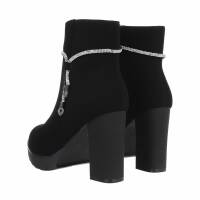 Damen High-Heel Stiefeletten - blacka