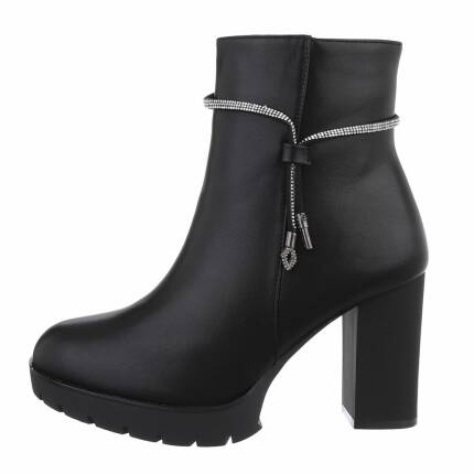 Damen High-Heel Stiefeletten - blackb