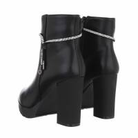 Damen High-Heel Stiefeletten - blackb