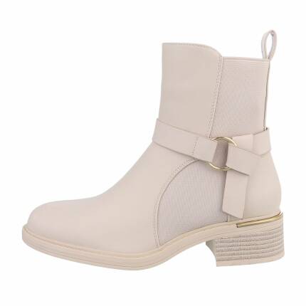 Damen Klassische Stiefeletten - beige