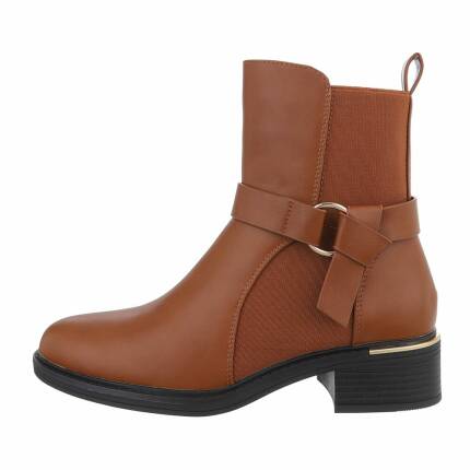 Damen Klassische Stiefeletten - camel Gr. 36