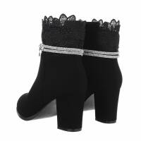 Damen High-Heel Stiefeletten - black