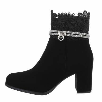 Damen High-Heel Stiefeletten - black Gr. 38