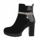 Damen High-Heel Stiefeletten - black Gr. 37