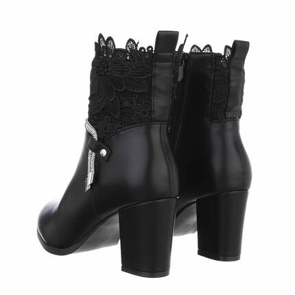 Damen High-Heel Stiefeletten - black Gr. 40