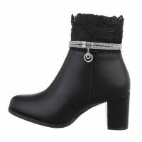 Damen High-Heel Stiefeletten - black