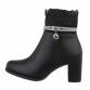 Damen High-Heel Stiefeletten - black Gr. 36