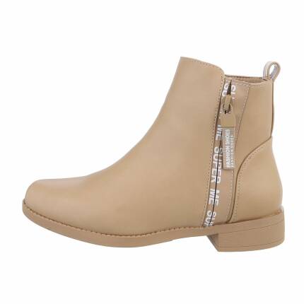 Damen Klassische Stiefeletten - beige