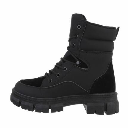 Damen Schnrstiefeletten - black Gr. 36