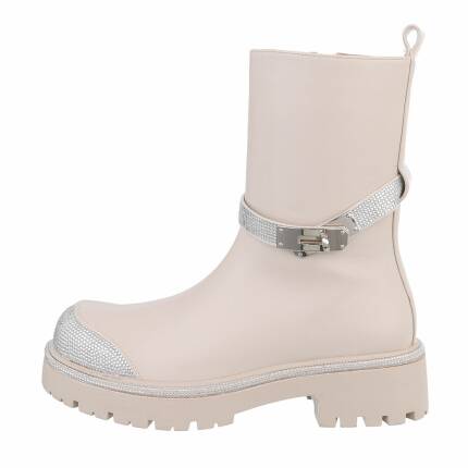 Damen Klassische Stiefeletten - beige