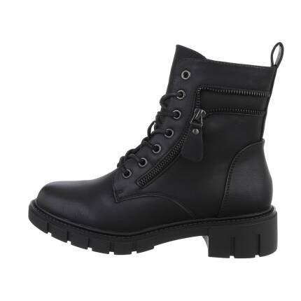 Damen Schnürstiefeletten - black Gr. 36