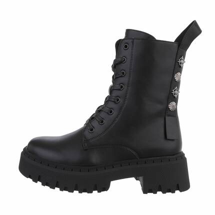 Damen Schnrstiefeletten - black Gr. 36