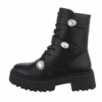 Damen Schnürstiefeletten - black Gr. 36