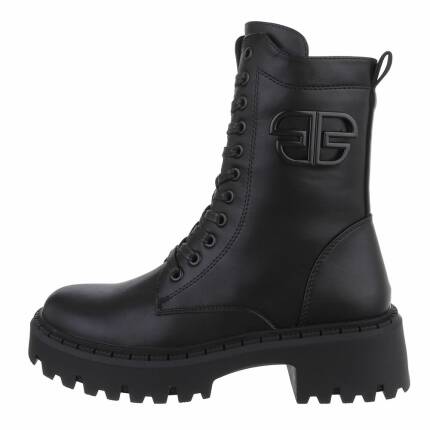 Damen Schnürstiefeletten - black