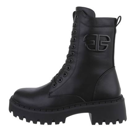 Damen Schnrstiefeletten - black Gr. 40