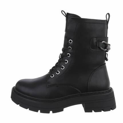 Damen Schnrstiefeletten - black Gr. 38