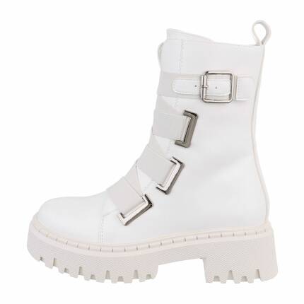 Damen Klassische Stiefeletten - white Gr. 37