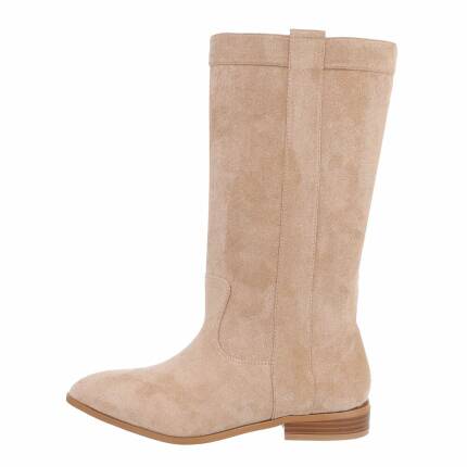 Damen Western- & Bikerboots - beige Gr. 36